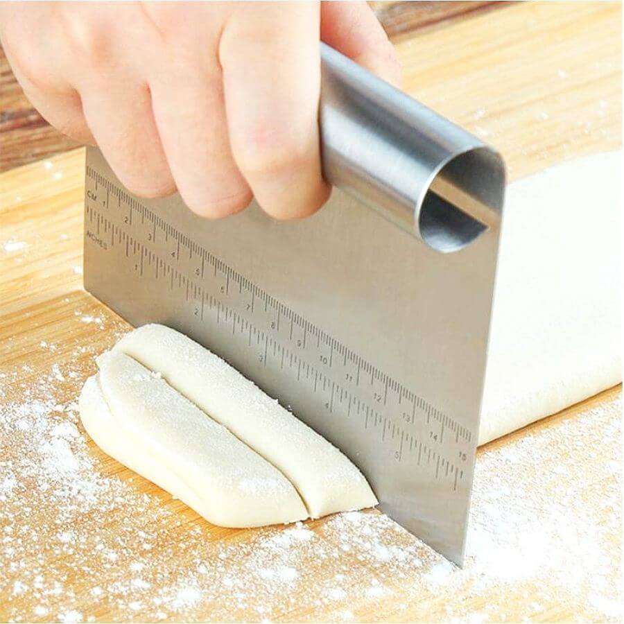 Dispozitiv de taiat si despartitor aluat de paste din otel inoxidabil 15cm - imagine 4